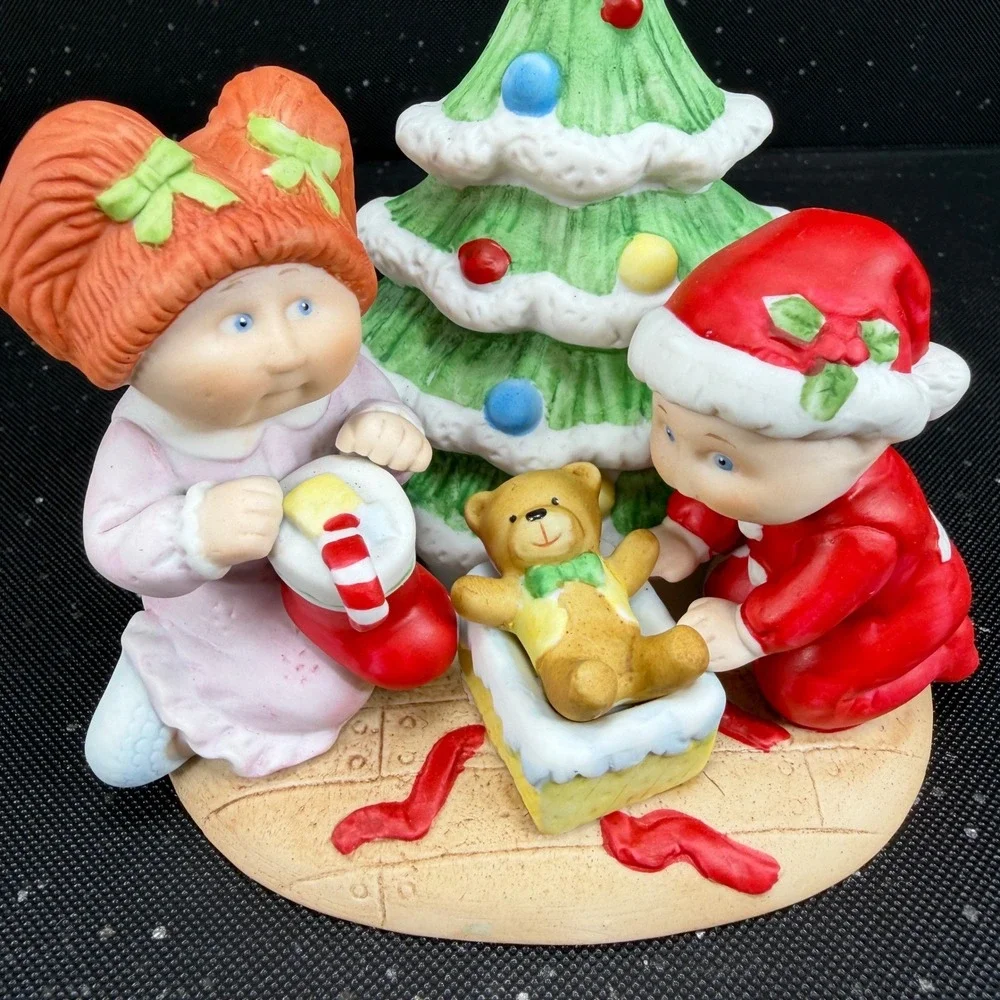 Vintage 1984 Cabbage Patch Kids Christmas Figurine Xavier Roberts 84 Edition